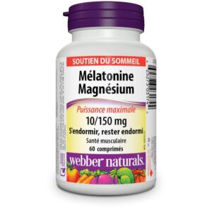 Webber Naturals Melatonin 10Mg/ Magnesium 150Mg Tablets 60'S