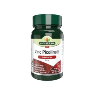 Natures Aid Zinc Picolate 15Mg Elemental 30'S
