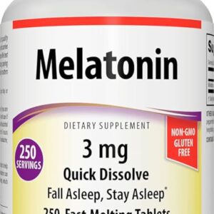 Webber Naturals Melatonin 3Mg Quick Dissolving Tablets 90'S