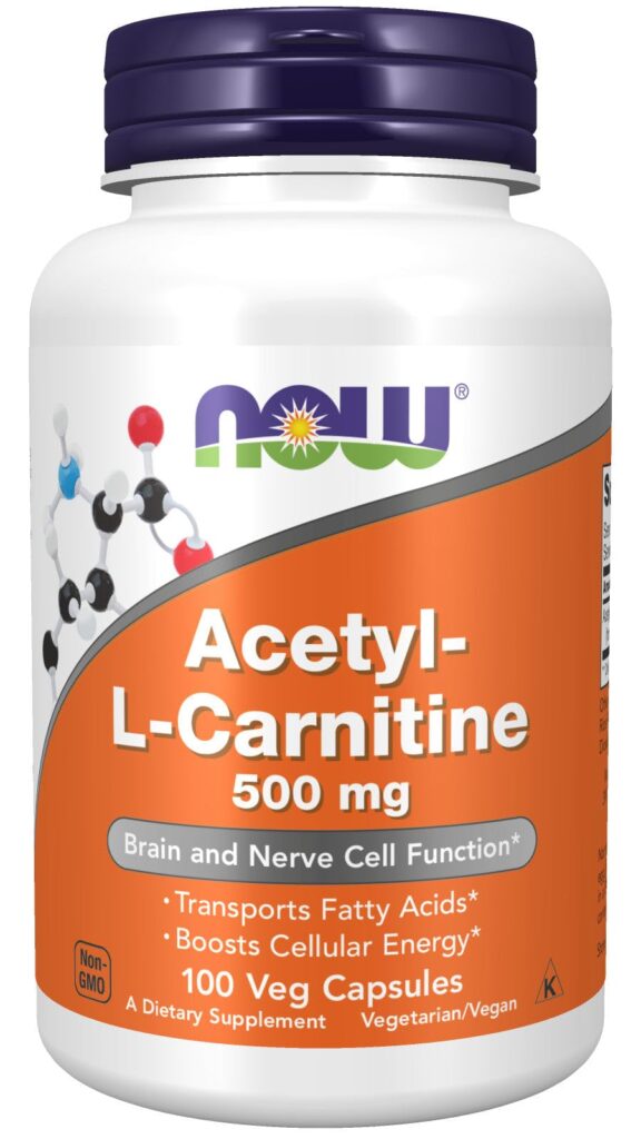 Now Acetyl-L-Carnitine 500Mg Capsules