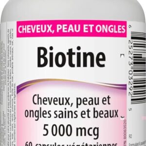 Webber Naturals Biotin 5000Mcg Capsules 60'S