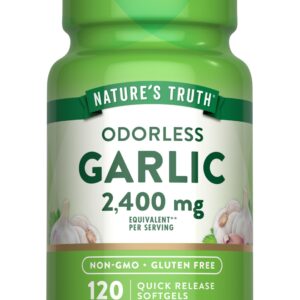 Natures Truth Odorless Garlic 2400Mg Softgels 120'S