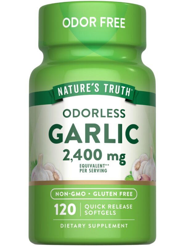 Natures Truth Odorless Garlic 2400Mg Softgels 120'S