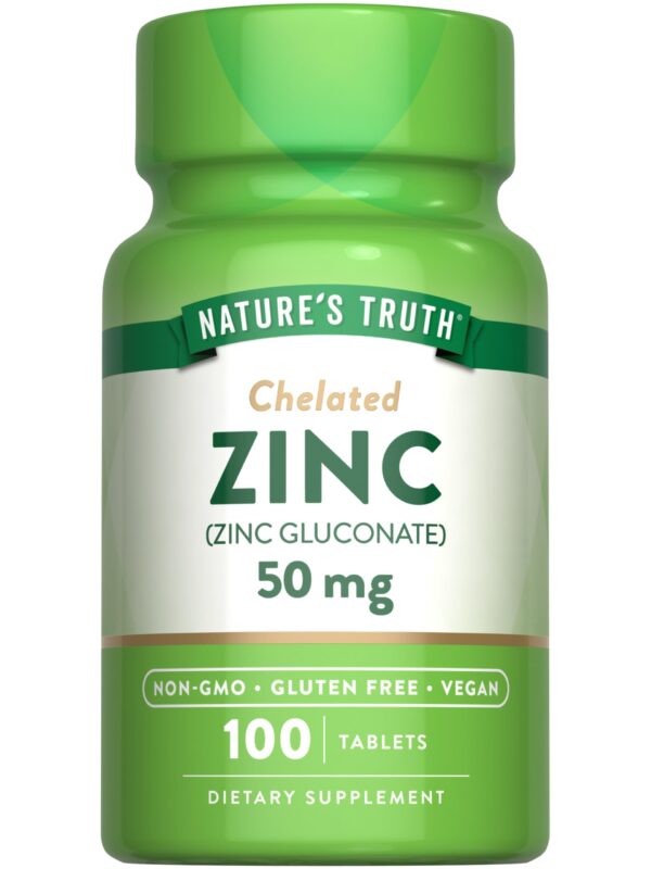 Natures Truth Zinc Gluconate 50Mg 100'S Tablets