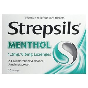 Strepsils Menthol Lozenges 36'S
