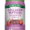 Natures Truth Collagen Peptides Type 1+3 Gummies 60'S