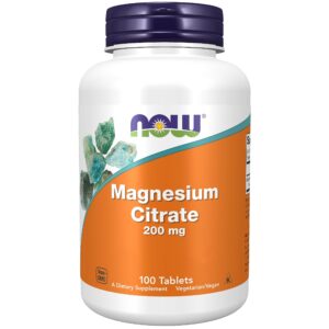 Now Magnesium Citrate 200Mg Tablets