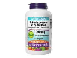 Webber Naturals Wild Alaskan Salmon & Fish Oil 1000Mg Softgels 180's