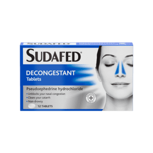Sudafed Decongestant Tablets 12'S