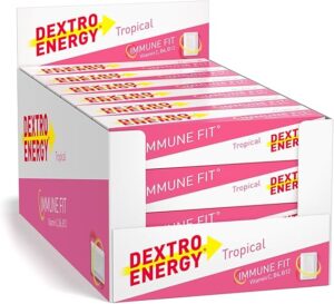 Dextro Energy Tropical Vitamin B6, B12, Vitamin C+Folic Acid Tablets 47G