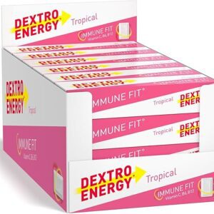 Dextro Energy Tropical Vitamin B6, B12, Vitamin C+Folic Acid Tablets 47G