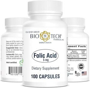 Folic Acid 5Mg Tablets 100's(Biopharm)