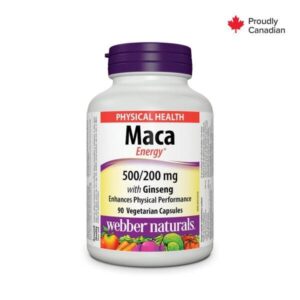 Webber Naturals Maca Energy With Ginseng Capsules 90'S