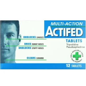 Actifed Multi-Action Tablets 12S