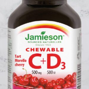 Jamieson Chewable C +D3 500Iu Tablets 30'S