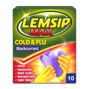 Lemsip Max Cold & Flu B/Currant Sachets 10S
