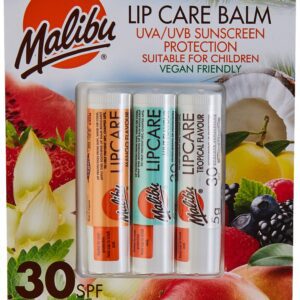 Malibu Blister Pack Spf 30 Lipbalm Mango/Mint/Tropical