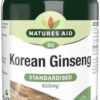 Natures Aid Korean Ginseng 600Mg 90'S