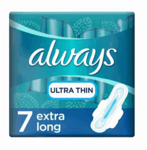 Always Ultra Thin Extra Long Wings 7`S