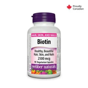 Webber Naturals Biotin 2500Mcg Capsules 90'S