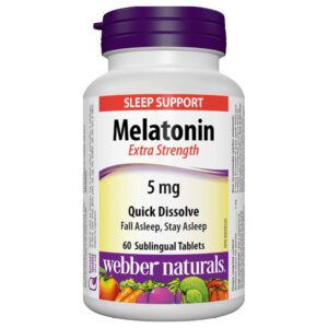 Webber Naturals Melatonin 5Mg Time Release Tablets 60'S