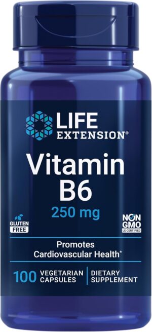 Life Extension Vitamin B6 250Mg 100 Capsules