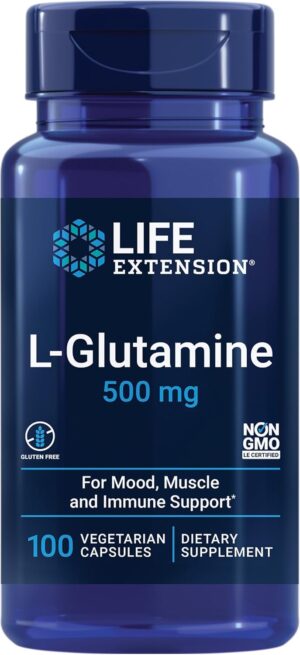 Life Extension L-Glutamine 500Mg 100'S