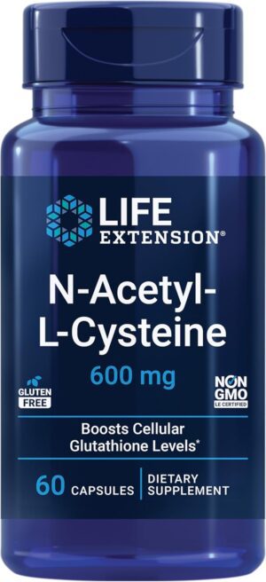Life Extension N-Acetyl L-Cystein 600Mg 60 Capsules