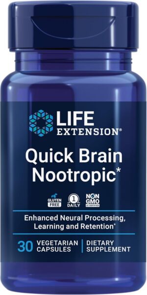 Life Extension Quick Brain Nootrophic 30'S