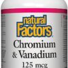 Natural Factors Chrom/Vanadium 125Mcg 90Caps