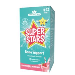 Natures Aid Super Star Bone Support With Cal $Vit D3 Tablets 60'S