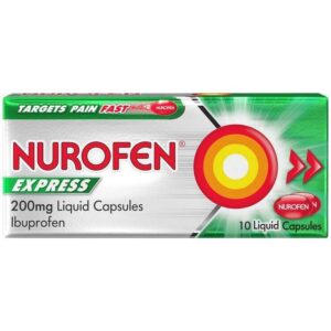 Nurofen Express Liquid Capsules 200Mg 10'S
