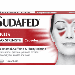 Sudafed Sinus Max Strenght Capsules 16'S
