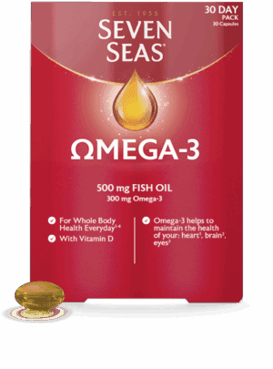 Seven Seas Omega 3 500Mg Fish Oil Capsules 30'S