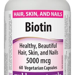 Webber Naturals Biotin 5000Mcg Capsules 60'S