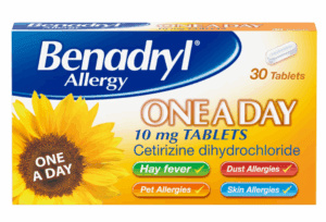 Benadryl Allergy One A Day 10Mg Tablets 30'S