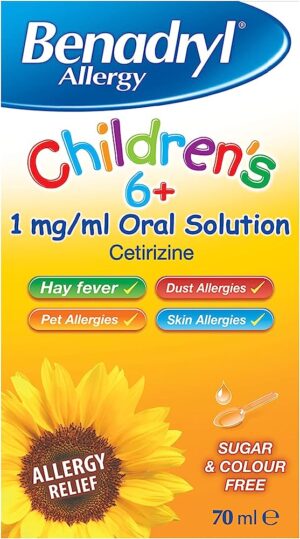 Benadryl Children Allergy Solution 70Ml