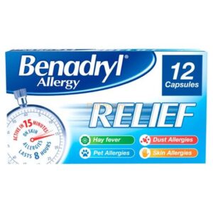 Benadryl Allergy Relief Capsules 12S