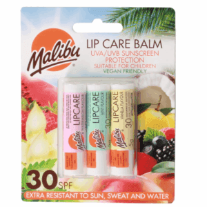 Malibu Blister Pack Spf 30 Lipbalm W/Melon/Mint/Vanilla