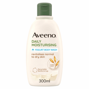 Aveeno Daily Moisturising Yogurt Body Wash, Vanilla & Oat Scent 300mls