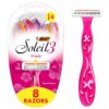 Bic Soleil 3 Blades Pink Shaver -2Pcs