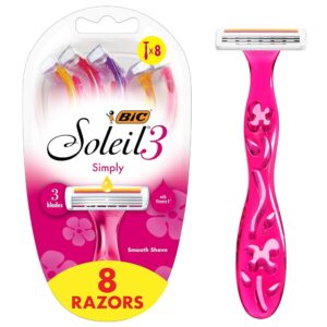 Bic Soleil 3 Blades Pink Shaver -2Pcs