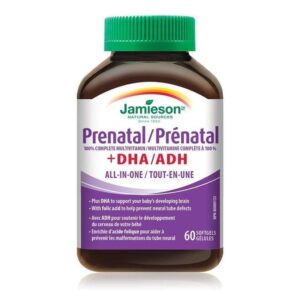 JAMIESON PRENATAL 100% +DHA SOFT GELS 60`S