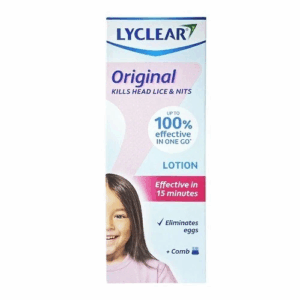 Lyclear Head Lice And Eggs Treatment Lotion + Metallic Comb 100ml