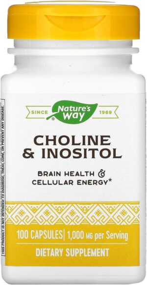 NATURES WAY CHOLINE & INOSITOL CAPSULES 100S
