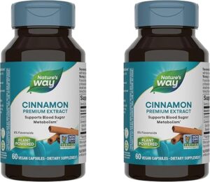 NATURES WAY CINNAMON VEGAN CAPSULES 60S