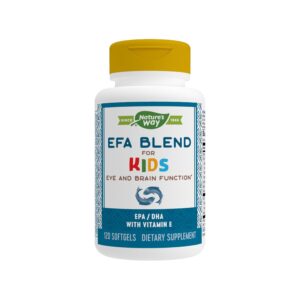 NATURES WAY EFA BLEND FOR KIDS EYE &BRAIN SOFTGELS 120S
