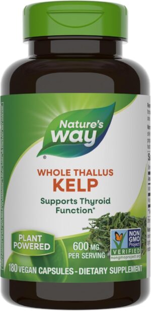 NATURES WAY KELP WHOLE THALLUS 600MG CAPSULES 100S