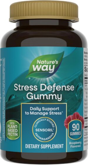 NATURES WAY STRESS DEFENSE 3 IN 1 SUPPORT GUMMIES 90S