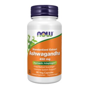 NOW Ashwagandha Extract 450mg Vcaps 90's